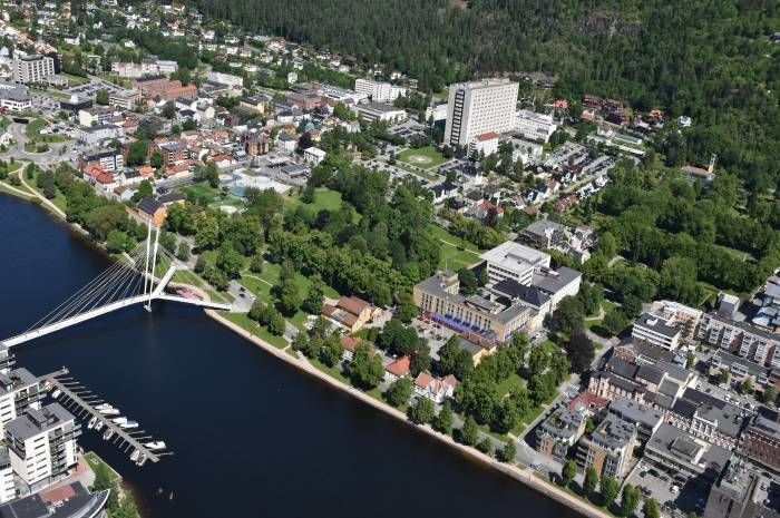 Drammen kommune har gjennomført et parallelloppdrag for sykehusområdet. Nå er evalueringen klar. Foto: Birgitte Simensen Berg/Drammen kommune